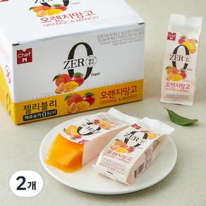 쉐프엠 젤리블리 제로 오렌지망고, 20개입, 2박스