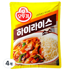 오뚜기 하이라이스 분말, 1kg, 4개