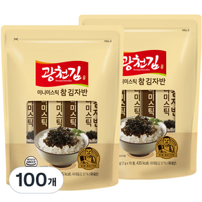 광천김 참 미니미스틱 김자반, 70g, 10개