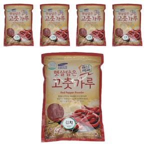 일년래래 햇살담은 중국산 김치용 고춧가루, 1kg, 5개