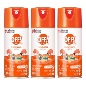 OFF 에어로졸 스프레이, 150ml, 3개