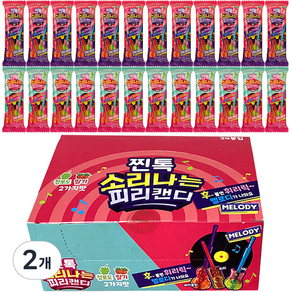 찐톡 소리나는 피리 캔디 청포도 딸기 24p, 336g, 2개