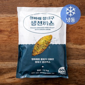 청파래 청대구 생선까스 (냉동), 1.2kg, 1개