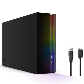 씨게이트 Fiecuda Gaming Hub 외장하드 TKK16000400 데이터복구서비스+USB케이블포함, 16TB, 블랙