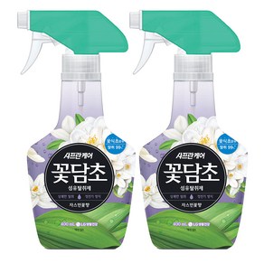 샤프란 꽃담초 섬유탈취제 자스민꽃향 본품, 400ml, 2개