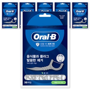 오랄비 일회용 치실, 30개입, 6개