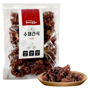 야아부르니 강아지 수제간식 대용량팩, 오리목뼈, 500g, 1개