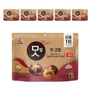 CJ맛밤 맛군밤, 240g, 6개