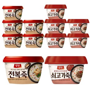 양반 쇠고기죽 287.5g 6p + 전복죽 287.5g 6p, 1세트