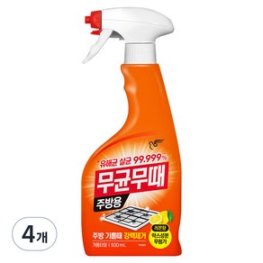 무균무때 주방용 세정제, 500ml, 4개