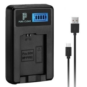 퓨어클리어 올림푸스 LI-42B / LI-40B LCD 싱글 USB 호환 충전기