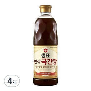 샘표 한식국간장, 860ml, 4개