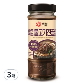 백설 바로먹는 불고기전골양념, 490g, 3개