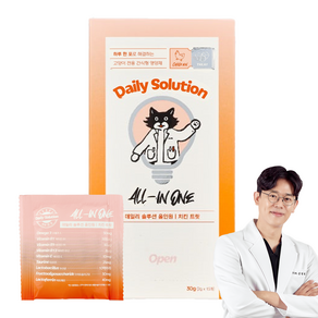 닥터펠리스 고양이 데일리 솔루션트릿 올인원 영양제, 15회분, 종합영양제, 1개