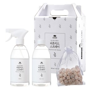 줌100%편백수 피톤치드 스프레이 500ml+리필500ml+편백칩증정 세트