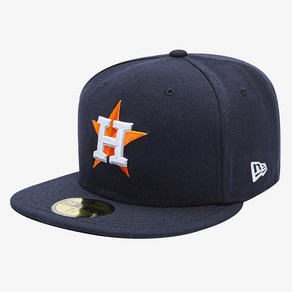 뉴에라 59FIFTY 어센틱 휴스턴 애스트로스 MLB 모자, BLACK