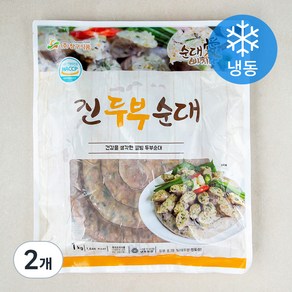 순대애빠지다 진 두부순대 (냉동), 1kg, 2개