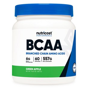 뉴트리코스트 BCAA 건강 파우더 그린애플맛, 557g, 1개