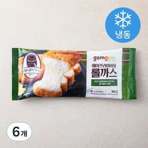 곰곰 에어프라이어용 롤까스(냉동), 360g, 6개