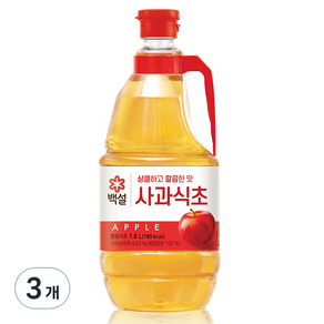 사과식초, 1.8L, 3개