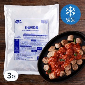 하늘푸드 하늘미트볼 (냉동), 1kg, 3개