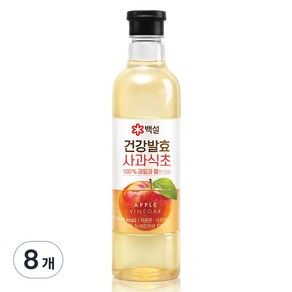 백설 건강발효 사과식초, 800ml, 8개