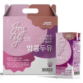 소미노 소이요 밤콩두유, 16개, 190ml