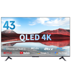 샤오미 4K UHD QLED 스마트 디스플레이 A Po TV, 110cm(43인치), L43MA-STWN, 스탠드형, 고객직접설치