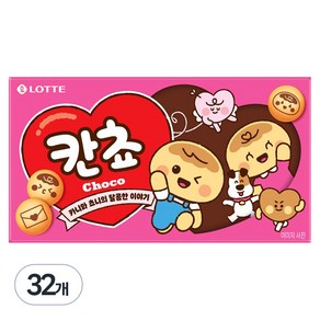 롯데웰푸드 칸쵸 초코맛, 54g, 32개