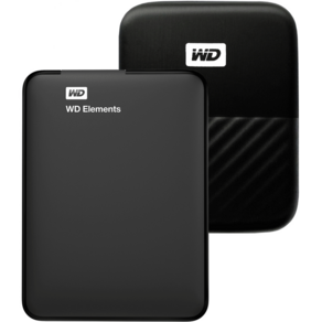 WD Elements Portable 휴대용 외장하드 WDBU6Y0050BBK-WESN + 파우치