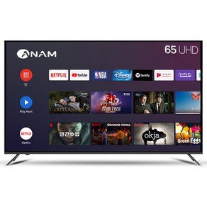 아남 4K UHD LED TV, 165cm(65인치), ANAM-650SMART, 벽걸이형, 방문설치