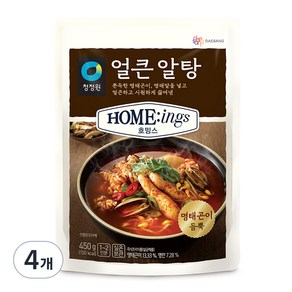 청정원 호밍스 얼큰 알탕, 450g, 4개