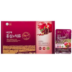 내안에 홍삼과 석류 + 쇼핑백, 1.5L, 1박스