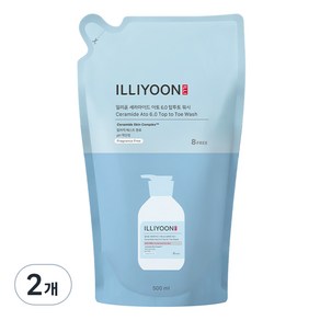 일리윤 세라마이드 아토 6.0 탑투토 워시 리필형, 2개, 500ml