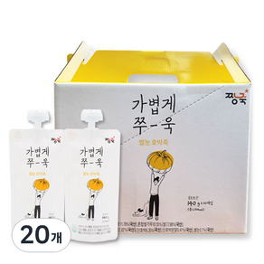 짱죽 쌀눈 호박죽 스파우트형, 140g, 20개