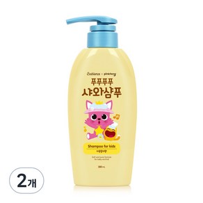 베비언스 핑크퐁 유아용 샤와샴푸 자몽릴리향, 380ml, 2개