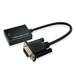 애니포트 VGA to HDMI 오디오 지원 케이블타입 컨버터