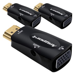 애니포트 VGA to HDMI+스테레오 젠더 AP-HVGA 3개입