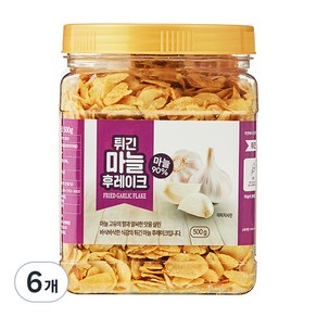 튀긴 마늘 후레이크, 500g, 6개