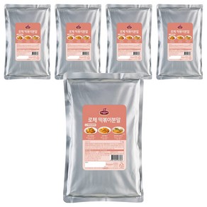 쉐프원 로제 떡볶이 분말, 1kg, 5개