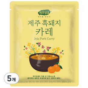 오뚜기 제주담음 제주 흑돼지 카레, 250g, 5개