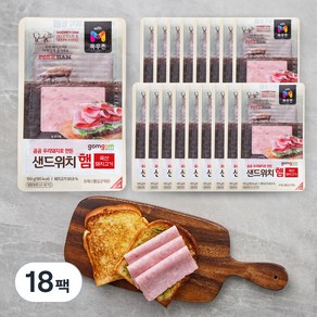 곰곰 샌드위치 햄, 100g, 18팩