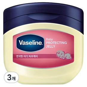 바세린 베이비 바디 프로텍팅 젤리, 100ml, 3개