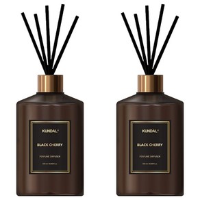 쿤달 퍼퓸 디퓨저 + 섬유스틱 5p, 베이비파우더향, 2세트, 500ml