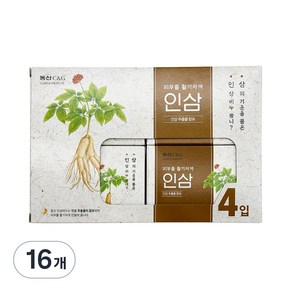 크리오 동산 C & G 인삼비누 인삼향, 100g, 16개