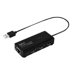 넥스트유 이지넷유비쿼터스 USB2.0 3포트 USB허브 + 이더넷포트 콤보 NEXT-UH103LAN