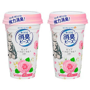 유니참 뿌려쓰는 비즈 탈취제 퓨어플로럴향, 450ml, 2개