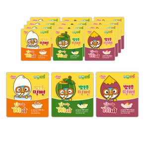 프로엠 유기농까까 뽀로로 떡뻥단호박 10g x 5p + 자색고구마 10g x 5p + 백미10g x 5p 3종 세트, 혼합맛(단호박/자색고구마/백미), 1세트