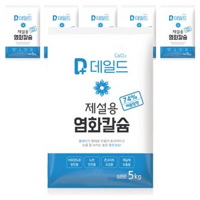 데일드 제설용 염화칼슘, 5kg, 6개