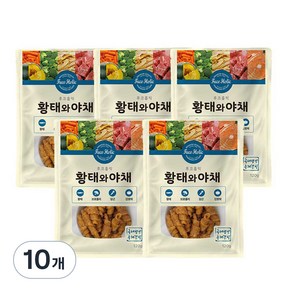 후코홀릭 강아지 간식, 황태 + 야채 혼합맛, 120g, 10개